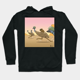 Charge of the Bunny/Emu Cavalry! Hoodie